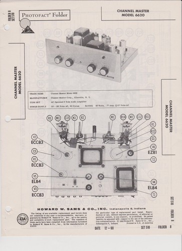 Channel master model - master, 6620