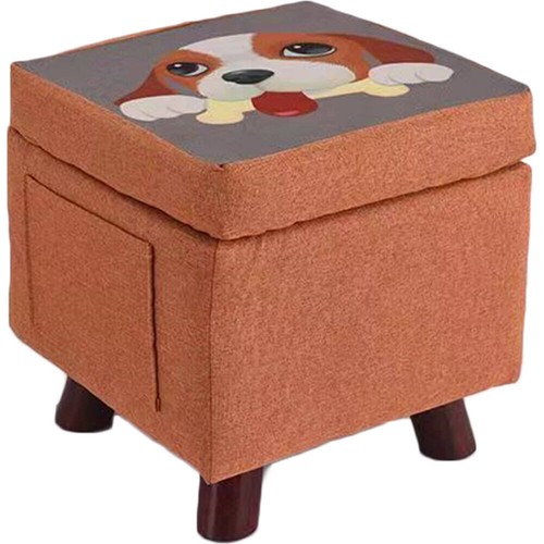 Pouf contenitore legno e - contenitore, in