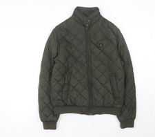 Giacca trapuntata uomo Merc London verde S regular casual zip