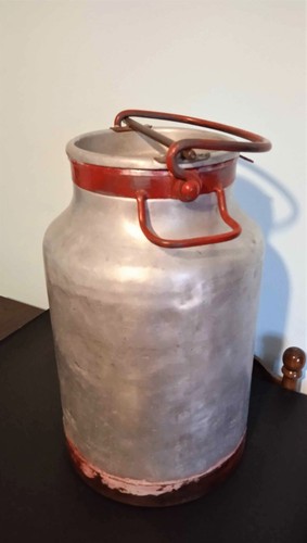 Bidone vintage metallo per - in,