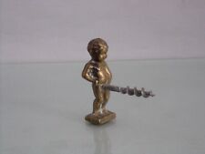 cavatappi a forma di putto vintage in ottone per tappi in sughero Bruxelles
