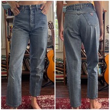 Jeans vintage Georges Marciano Guess anni 90 made in USA vita alta conici rari 29