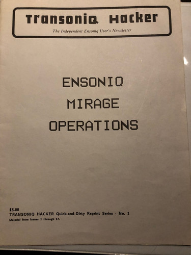 Ensoniq mirage transoniq - ensoniq,