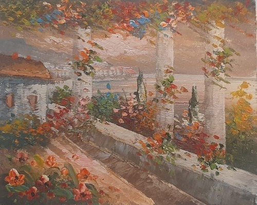 Quadro dipinto mano olio - dipinto, a