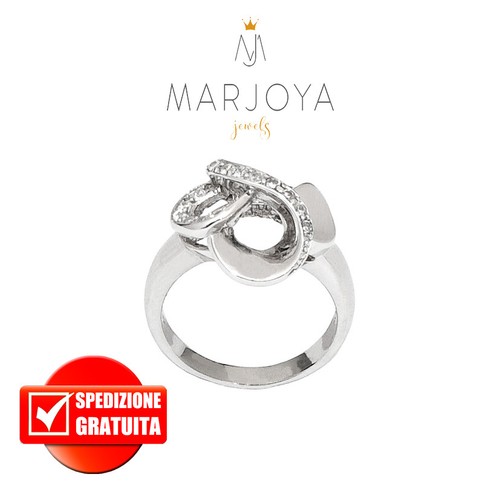 Anello fiocco argento 925 - anello,