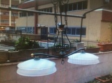 Lampadario Da Biliardo Anni 70