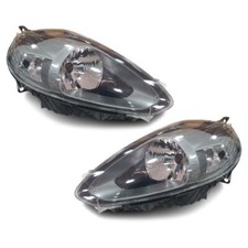 COPPIA FARI PROIETTORI FIAT PUNTO EVO PARABOLA SCURA   2009 SX DX SPINOTTO VIOLA