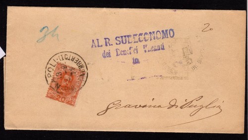 Storia postale effige umberto - storia,