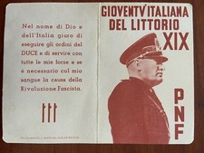 1940 FASCIO FEMMINILE TESSERA