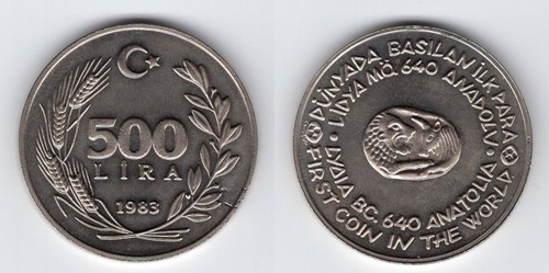Turchia 500 lire 1983 - 500,