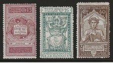1921 Regno d'Italia - Serie completa morte Dante Alighieri MNH**