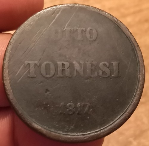 Tornesi 1817 regno - 8, due