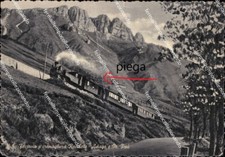bl681 cartolina ferrovia a cremagliera rocchette asiago e m.pau' vicenza veneto
