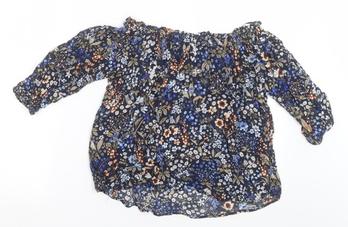 Camicetta basic donna blu