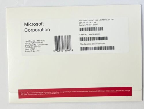 Microsoft windows server - server, 2022