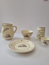 Set Mulino Bianco Brocca + Piatto + Tazza + 6 Tazzine Da Collezione 1984