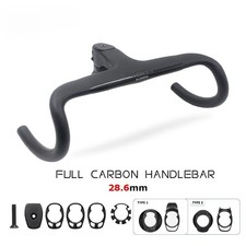 Manubrio abitacolo integrato in fibra di carbonio per bici da strada con stelo distanziali -10° 