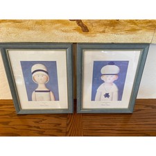 Mid Century signed Pair Of
