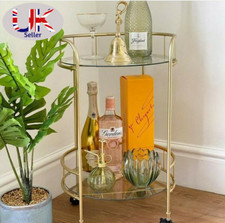 Carrello porta bevande oro - , con