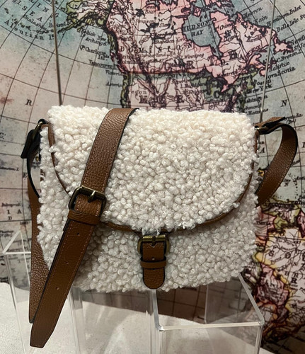 Borsa postina teddy beige con - postina,