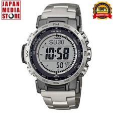 Orologio Uomo CASIO PRO TREK PRW-35TLD-7JF Quadrante Luminoso Titanio Digitale Solare Nuovo