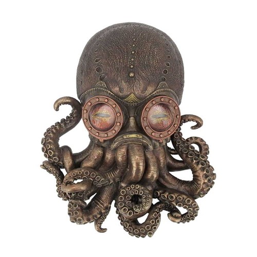 Fighting octopus with goggles