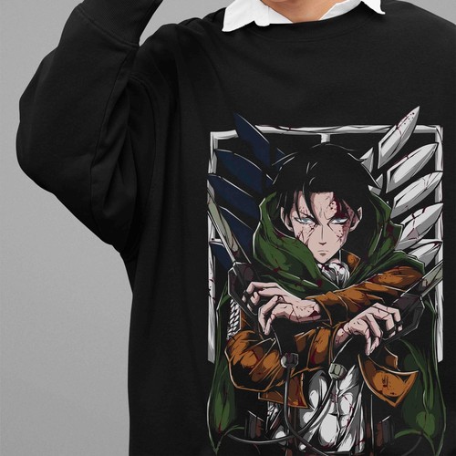 Felpa attack titan maglione - felpa,