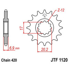 JT SPROCKETS PIGNONE DI