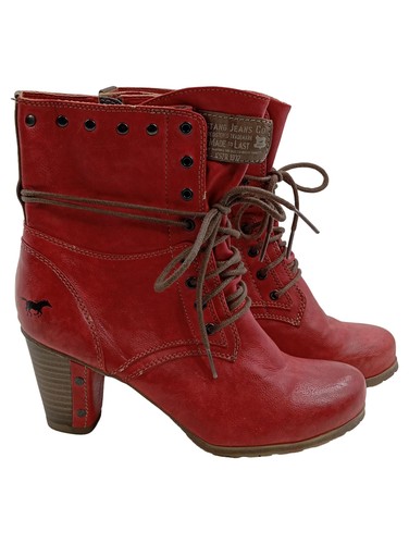 Stivaletto donna mustang rosso - stivaletto,