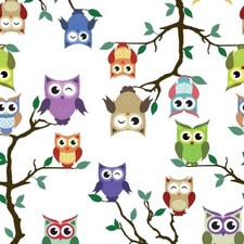 Tela Cerata Tovaglia Gufo Tag