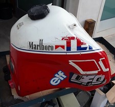 SERBATOIO NUDO PER MOTO YAMAHA DRT 125 TENERE'  ANNI 80 COLORE ROSSO BIANCO