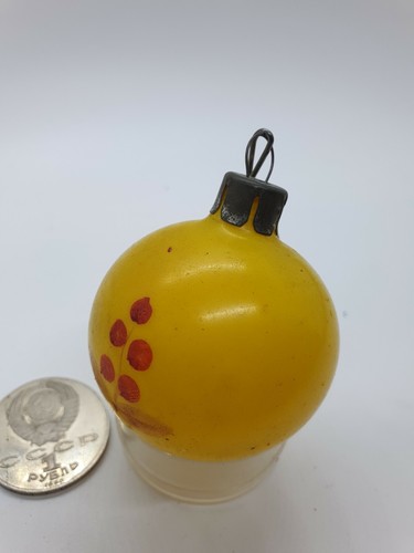 Palla gialla stampata mano - palla, a