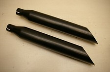 Harley Davidson Dyna FXD nero lucido silenziatori / scarico / silenziatore