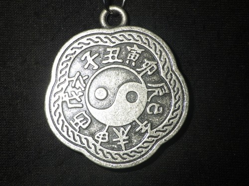 Yin yang necklace - yin,