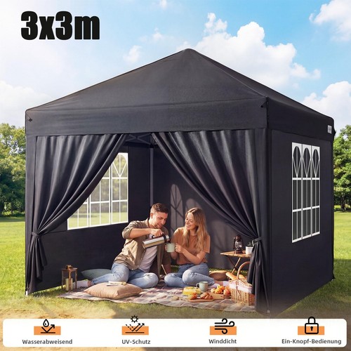 Gazebo 3x3m tenda - , feste