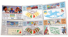 6 CARTOLINE LOTTERIA ITALIA VARI ANNI