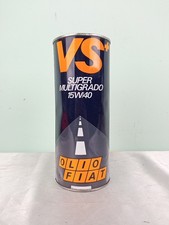 Latta OLIO FIAT VS + Motor Oil SUPER MULTIGRADO 15W/40 Vintage VUOTA Youngtimer