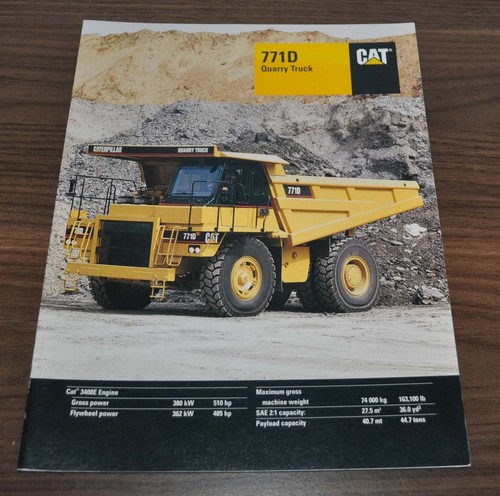 Brochure caterpillar 771d - brochure, cava