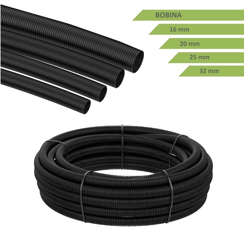 Tubo corrugato nero diametro