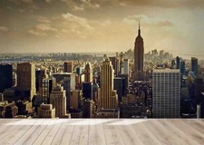 Carta da parati 3D città