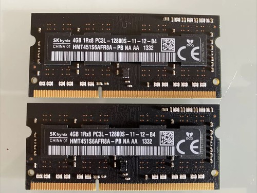 8gb ram 2x4gb ddr3 pc3l - ddr3, pc3l-12800s
