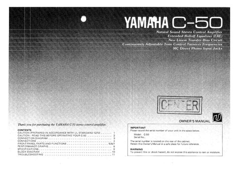 Yamaha amplificatore - c-50,