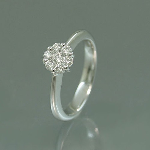 Anello oro bianco - in,
