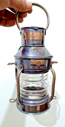 Antica lampada olio rame - ad,