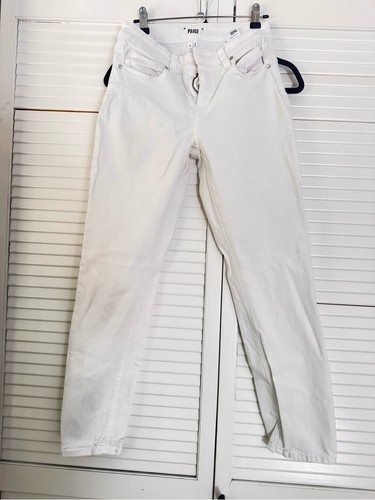 Jeans paige bianco vita alta - vita,