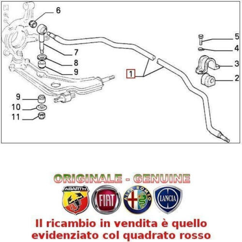 Barra torsione stabilizzatrice - barra,
