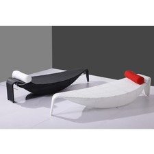 Sdraio bianca nero cuscini