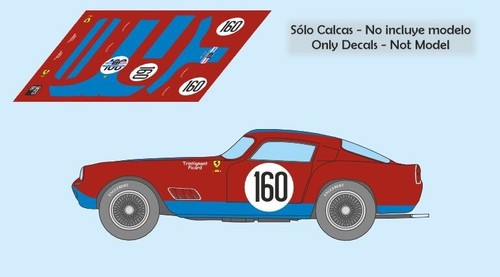 Decals ferrari 250 - ferrari, gt