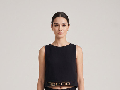 Aggél top donna nero - aggÉl, elegante