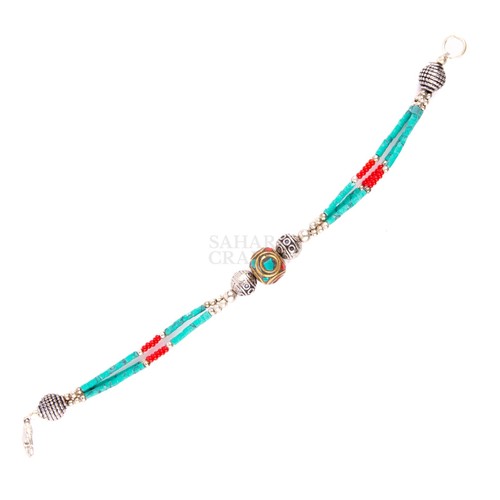 Bracciale tibetano perline - bracciale, tibetano,